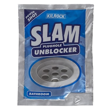 Slam Bathroom Plughole Unblocker 80g - Fast &amp; Effective Solution for Clogged Drains