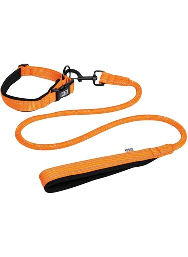 Mtliepte Martingale Dog Collar and Leash Set, Medium (14"-18"), Reflective, Adjustable, Safety Lockable Buckle, Suitable for Medium Dogs
