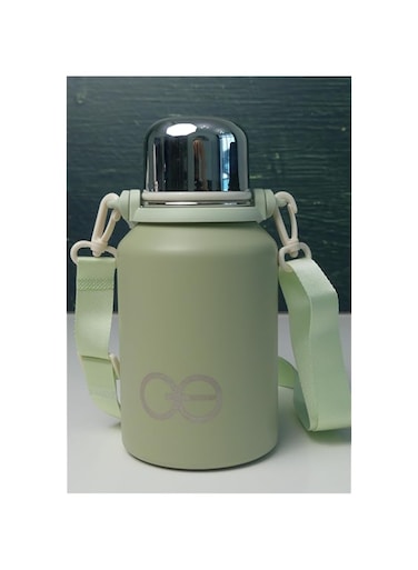 Generic QuantumG - 1 Liter Stainless Steel Thermos   Cold &amp; Hot for 12 Hours   Leakproof Lid Doubles as Cup   Dishwasher Safe (Green), QG-1000-G