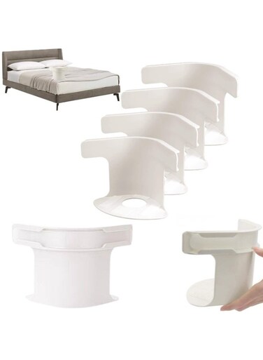Bed Sheet Holder Set with Lock Strips &acirc;&euro;&ldquo; Heavy Duty Non-Slip Bed Sheet Clips &amp; Fasteners, Adjustable Sheet Grippers for All Mattress Sizes, Secure Blankets &amp; Bedding (4-Piece Set)