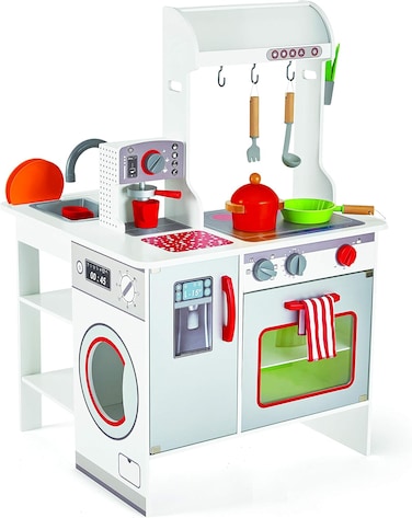 مطبخ Imaginarium All Around Play Kitchen مع الأجهزة والإكسسوارات، للأعمار من 3 إلى 6 سنوات"
