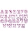 IBILI Cookie Cutter Set Alphabet 26 Pieces of Plastic, 13 x 11 x 11 cm, Pink