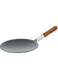 Iron Fry Pan With Handle, Black, 45 cm, IHT010, Dosa Tawa, Flat Fry Pan, Pancake Maker Black 25cm