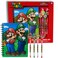 Innovative Designs Nintendo Super Mario Journal Set with Pens for Kids, Boys, and Girls, 80 Lined Page Spiral Notebook with 4 Colored Gel Pens - Mario and Luigi