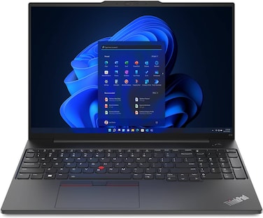 Lenovo ThinkPad E16 Gen 2 Business Laptop, 16" WUXGA Display, Intel Core Ultra 5 125H CPU, 8 GB RAM, 512 GB SSD, Intel Arc Graphics, FreeDOS, English Keyboard, Black