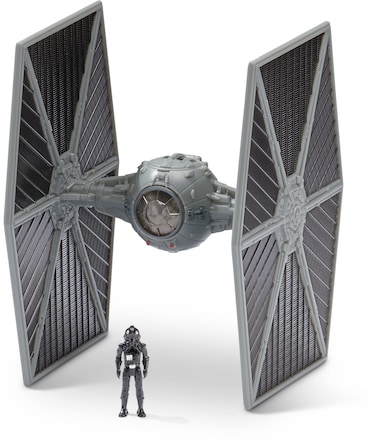Star Wars MICRO GALAXY SQUADRON LIGHT ARMOR CLASS TIE FIGHTER - 3-Inch Vehicle with 1-Inch TIE Pilot Micro Figure