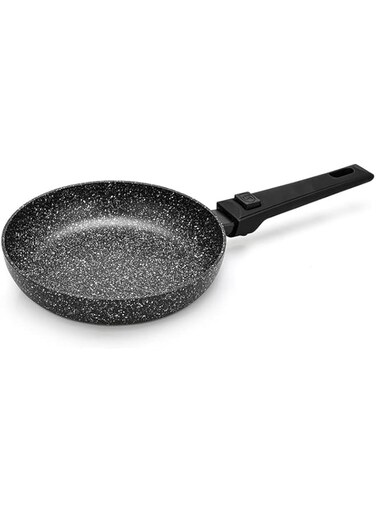 Fissman Fiore Series,   Non-Stick Frying Pan   Ergonomic Bakelike Handle   Aluminum Coated Sturdier &amp; More Durable, Healthy Cooking (26cm FRYING PAN DETACHABLE HANDLE)