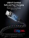 Anker Prime USB-C to USB-C Cable, 6 ft, 240W Fast Charging, Upcycled Braided Nylon, USB 2.0 - Black (International Version)