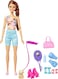Barbie Doll with Puppy, Workout Outfit, Roller Skates and Tennis
