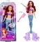 Disney Princess Toys, Ariel Mermaid Doll with Color-Change Hair and Tail, Color Splash Water Toy Inspired by the Disney Movie, HLW00
