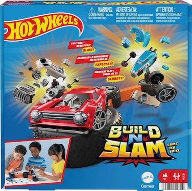 Mattel Games Hot Wheels Build &lsquo;n Slam Kids Games   Car Game   Family Game Night
