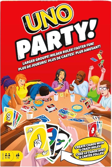 UNO Party Family Card Game for Large Groups, Kids and Adults
