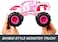 Hot Wheels RC Cars, Remote-Control Barbie Monster Truck in 1:24 Scale

