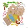 Fun Express 3D Beach Island Gingerbread House Craft Kit, Makes 12