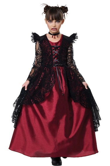 Gothic Lace Vampire Child G Costume