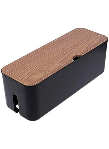 JANNAH Plastic Power Cord Storage Box Organizer for Living Room, Bedroom, Dining Room, Kitchen, Bathroom