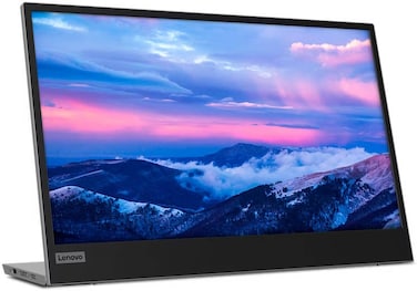 Lenovo L15 15.6-inch FHD Mobile Monitor, WLED IPS Panel Display, 60Hz Refresh Rate 6ms Response Time, Height Adjust Stand, 16.7 Million Colors, Raven Black- 66E4UAC1WL