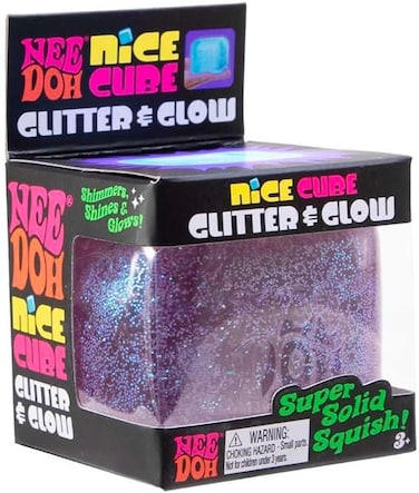 Schylling NeeDoh Glitter &amp; Glow Nice Cube (Random)