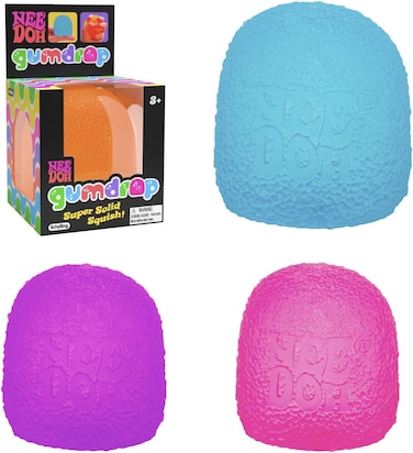 Schylling Needoh Gumdrop Squishy Fidget Toy (1 Random PC)