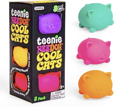 Schylling Needoh Teenie Cool Cat - Sensory Squeeze Toy