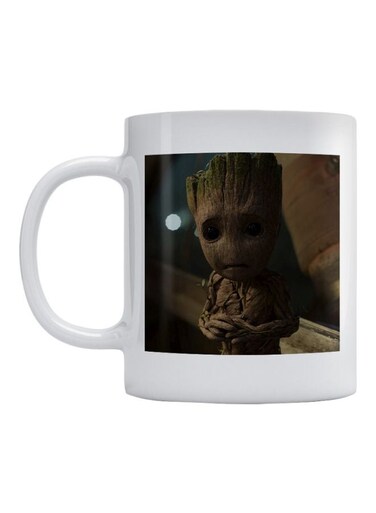 Guardians Of The Galaxy Groot Character Printed Mug White/Brown/Black