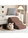 HENAE 3-Step Dog Stairs &amp; Steps for Small Dogs, 16inch Non-Slip Dog Stairs to Bed and Couch, High Density 30D Foam Pet Stairs for Older Dogs, Older Cats, Injured Dogs or Cats (Coffee)