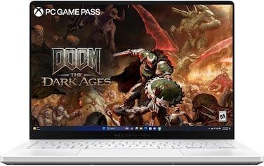 ASUS ROG Zephyrus G14 Laptop With 14-Inch 3K OLED Display/Ryzen 9 270 Processor/16GB RAM/2TB SSD/8GB GeForce RTX 5060 Graphics/Windows 11 Home/English KB/Platinum White (Upgraded)