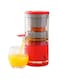 MISBAH Portable Citrus Juicer with USB Charging, Juicer for Orange, Lemon, Grapefruit (Red)