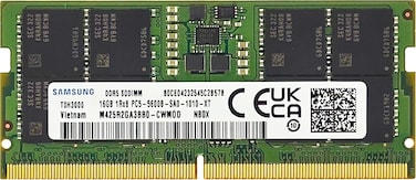 Samsung 16GB DDR5 5600MHz PC5-44800 CL46 SODIMM 1Rx8 Single Rank 1.1V 262-Pin Laptop RAM Memory