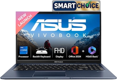 ASUS VivoBook 15 X1502 Laptop, 15.6&rdquo; Full HD Display, Intel Core i7-13620H Processor, 16GB DDR4 RAM,512GB PCIe 4.0 SSD, Intel UHD Graphics, WiFi 6E, Backlit Keyboard, Windows 11, Quiet Blue
