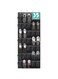 Tommioile 35 Pockets Large Clear Pockets Over The Door Hanging Shoe Organizer (Black)