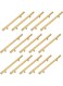Pack Cabinet Pulls Brushed Gold Stainless Steel T Bar Pull Handle for Furniture Kitchen Cabinet Cupboard Drawer Door Handle Pull Knobs (Overall Length 7-7/8",Hole Center 5")