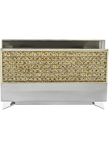 Linkage Glitter Gold Napkin Holder Gold, Stainless Steel Material