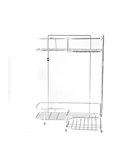 Royalford 2 Tier Corner Rack - Rust Free Stainless Steel Shower Caddy Rack Bathroom Organizer Corner Shelf   Ideal for Bedroom, Bathroom, Kitchen or Living Room