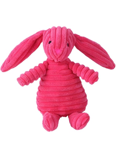 Generic Rabbit Plush Dog Toy, Durable Corduroy, Squeaky, Molar Training, Large Dog Teething Toys, Dark Blue, 20x8x20cm, 7g