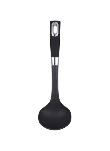 Bergner Ergo Nylon Ladle, Matt Black, 31.7 x 9.5 cm, BG38566BK