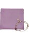 PU automatic closure storage bag mini portable, Leather Self-Closing Jewelry Storage Bag Jewelry Gift Packaging Bag for Rings, Bracelets, Necklaces, Earrings, Watch (Purple, One Size)