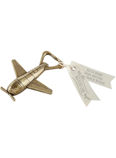Kate Aspen "Let The Adventure Begin" Airplane Bottle Opener-Parent Single 11254Na