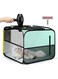Mofish Pet Drying Box Portable Foldable Breathable Oxford Cloth Dog Cat Drying Room Pet Hair Dryer Clean Grooming House Drying Crate Cage With Two Air Inlets for Small Medium Cats Dogs (Blue)