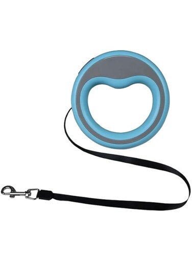 SHANTO Retractable Traction Rope, Circle Dog Leash, Hands Free Dog Leads Rope, Dog Accessories, Dog Training Leash 3M with Anti-Slip Handle Dog Retractable Leash for Small Medium Larger Dogs (BLUE)