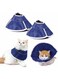 REVHQ Cat Cone Collar Soft, Nonwoven Fabric, Adjustable Recovery Pet Elizabethan Collar, Surgery to Stop Licking and Head Scratching-Prevent Recurrent Infections, for Cats Kitten Puppy. (Medium)