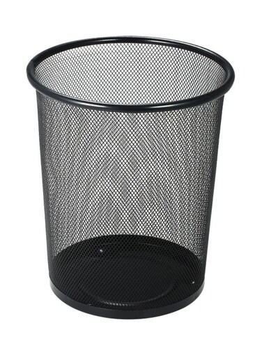 Waste Basket Black 7.5x9x10.6inch