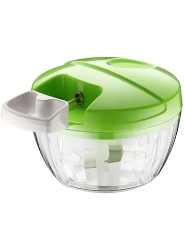 Dubai Gallery Manual Hand Held Food Chopper Green/Clear 125X85Millimeter