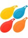 ELECDON Kitchen Silicone Spoon Rest, Flexible Spoon-Shaped Silicone Kitchen Spoon Holder, Cooking Utensil Rest Ladle Spatula Spoon Holder Set of 4
