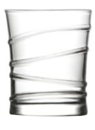 6-Piece Ring Glass Set Clear 65ml