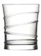 6-Piece Ring Glass Set Clear 65ml