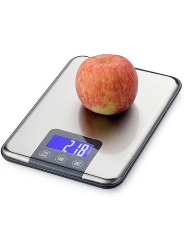 SKEIDO 15KG 1g Digital Kitchen Scale Big Food Diet Weight Slim Stainless Steel Electronic Scales Touch Screen
