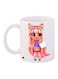Hairdorables Doll Printed Coffee Mug White/Pink/Purple 11ounce