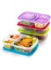 3 Pack Bento Lunch Box With 3 Compartments, Meal Prep Container, Bpa-Free Stackable Plastic Leakproof Food Storage Box, Microwave, Dishwasher &amp; Freezer Safe