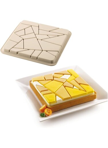 silikomart 20.398.13.0065 KIT TARTE LIBERTY - ring set + decorative silicone mold 200